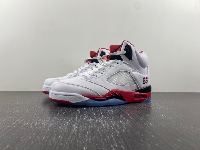Air Jordan 5 Retro Fire Red Black Tongue (2013) 136027-120