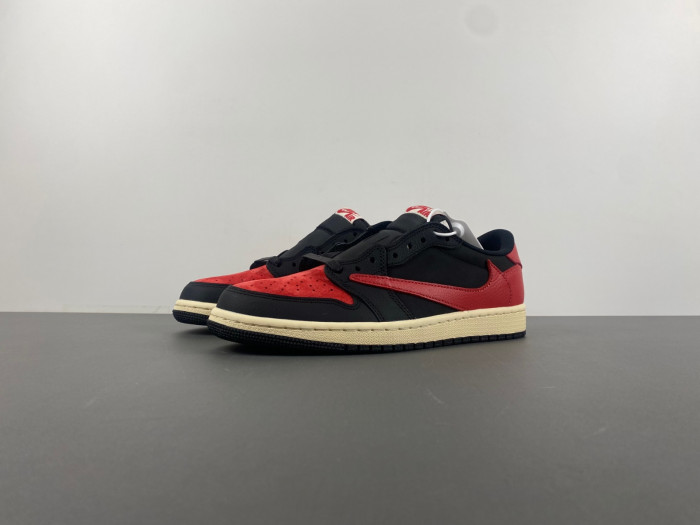 Travis Scott x Air Jordan 1 Low OG Black Red DM7866-061