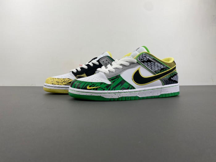 Nike Dunk Low What The Duck Away University Of Oregon Pe Hv1454-100