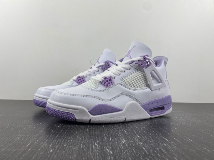 Air Jordan 4 White and Purple CT8527-105