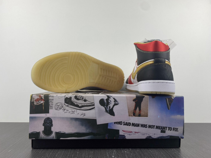 Air Jordan 1 Mid XQ White Black Sport Red DV0576-176