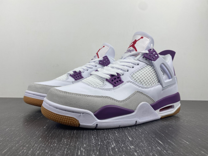 Nike SB x Air Jordan 4 Purple and White DR5415-150