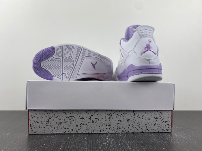 Air Jordan 4 White and Purple CT8527-105