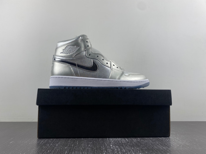 Air Jordan 1 High Golf Gift Giving Metallic Silver FD6815-001