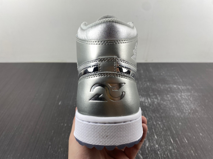 Air Jordan 1 High Golf Gift Giving Metallic Silver FD6815-001