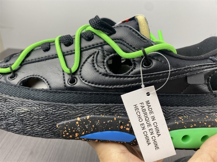 OFW x Nike Blazer Low Black Green DH7863-001