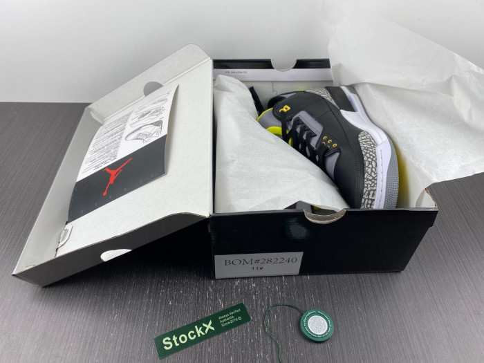 Air Jordan 3 Retro Oregon Ducks Pit Crew Black H011-MNJDLS-5