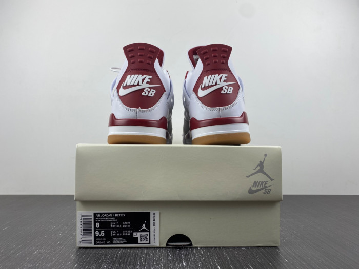 Nike SB x Air Jordan 4 Red and Gray DR5415-160