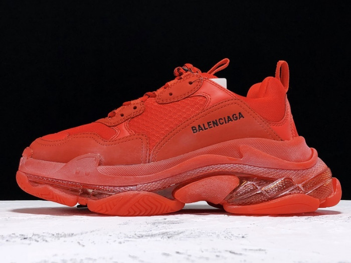 BLCG Triple. S. Trainers ''CLEAR SOLE'' RED 541624 W09O1 6500