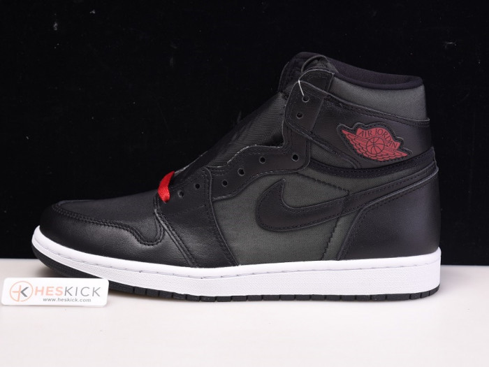 Air Jordan 1 Black Satin Gym Red 555088-060