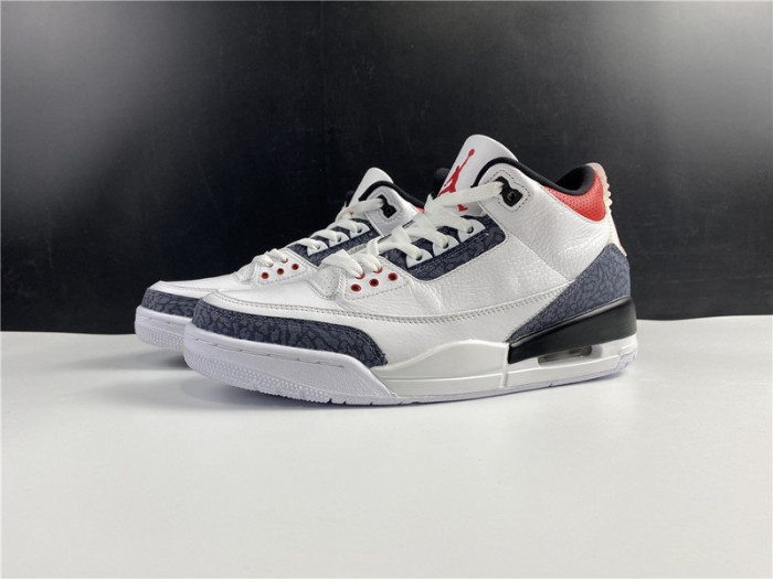 Air Jordan 3 Retro SE Fire Red Denim (2020) JAPAN VERSION CZ6431 100