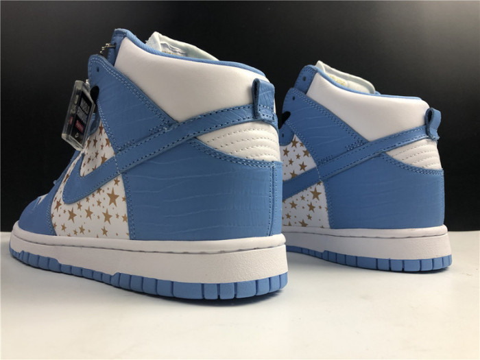nike dunk high pro sb S*p*e blue stars 307385-141