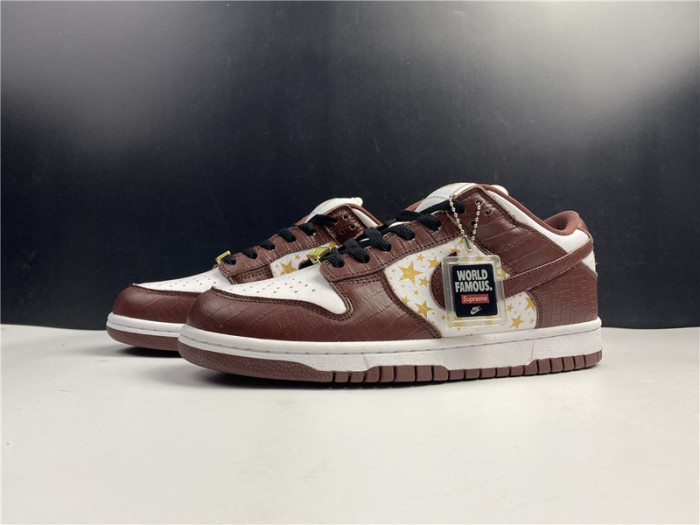 nike sb dunk low S*p*e stars barkroot brown (2021) dh3228-103