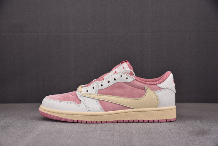 AIR JORDAN 1 LOW TRAVIS SCOTT SHY PINK POUR DM7866-600