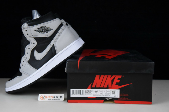 Air Jordan 1 Retro High Black White Light Smoke Grey 555088-035