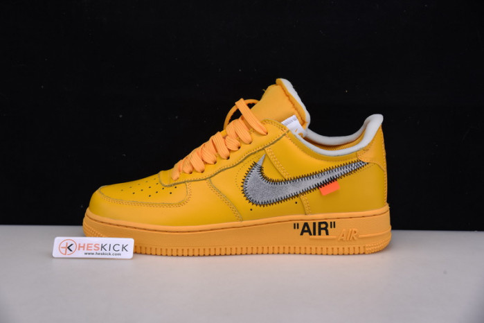 Nike Air Force 1 Low OFW University Gold Metallic Silver DD1876-700