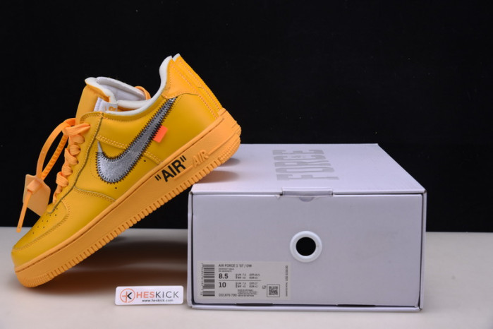 Nike Air Force 1 Low OFW University Gold Metallic Silver DD1876-700