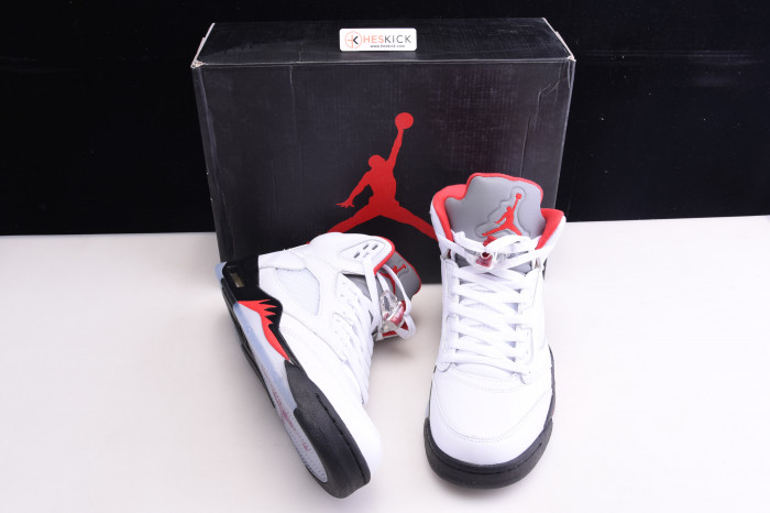 Air Jordan 5 Retro Fire Red Silver Tongue (2020) DA1911-102